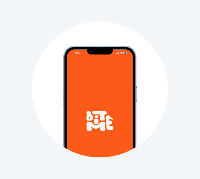 Food delivery app splash screen